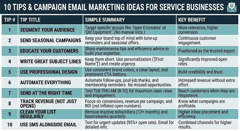10 Tips & Campaign Email Marketing Ideas for Service Businesses.webp
