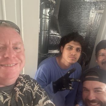 Selfie with the HVAC crew
