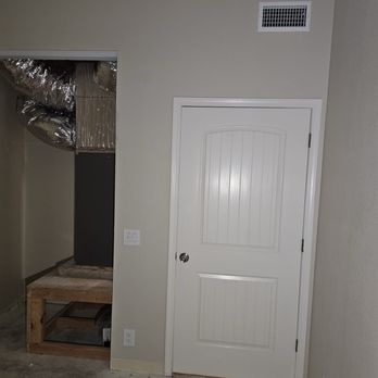 Air handler and heat pump on the installation post build