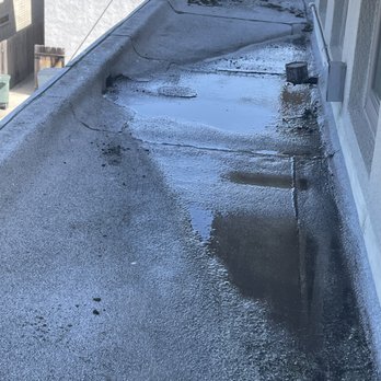 Before -Pooling water with poor drainage