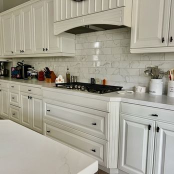Kitchen counters and backsplash