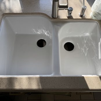 Kitchen sink after