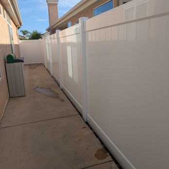 West side of fence