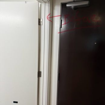 The door I broke.