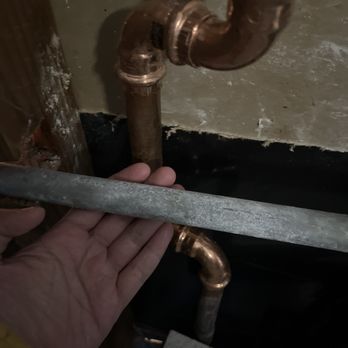 Replaced the pipe and repositioned them so they weren't in contact, and we got a mini lesson on reactive metals in the process!