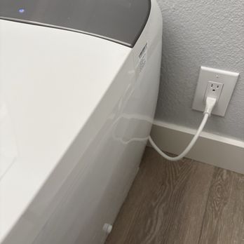New outlet for smart toilet.